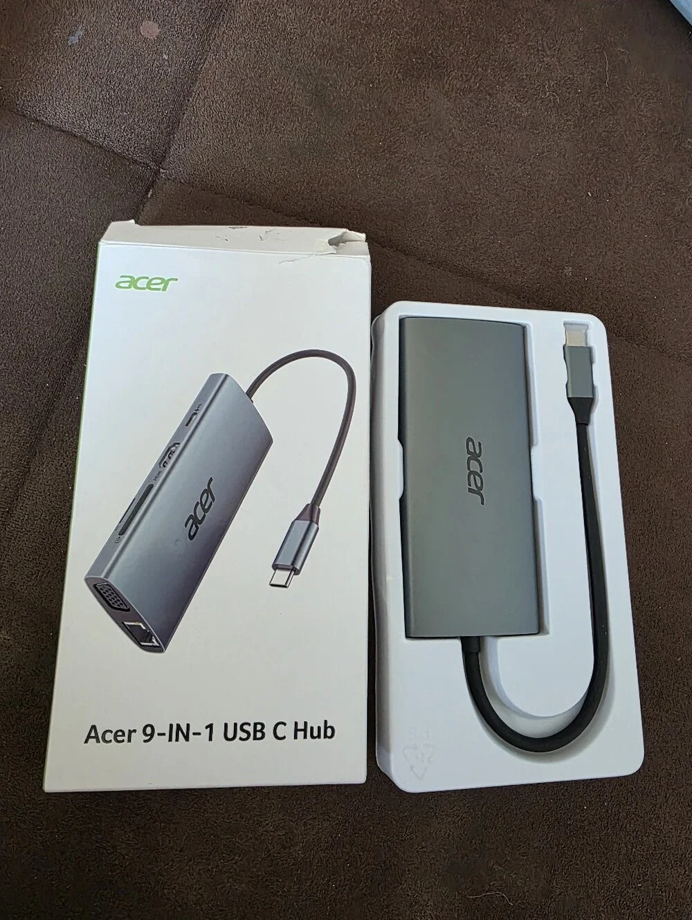 Acer USB-C Docking Station Dual Monitor, 9-in-1 Laptop Dock